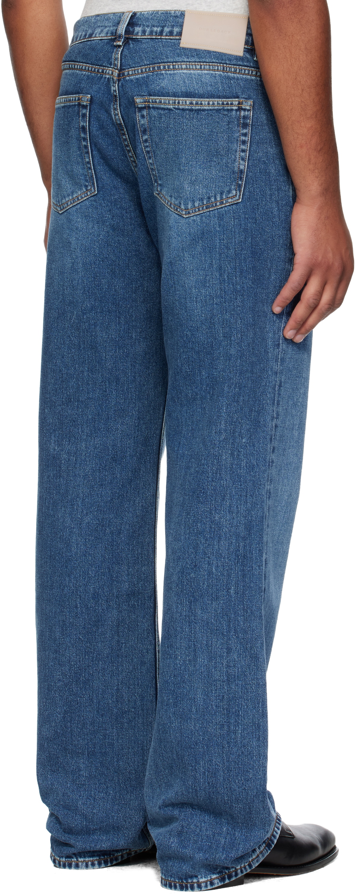 OUR LEGACY Blue Carlson Cut Jeans Our Legacy