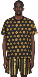 Versace Jeans Couture Black Coin Print T-Shirt