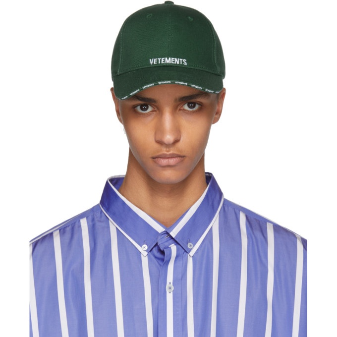 Photo: Vetements Green Logo Baseball Cap