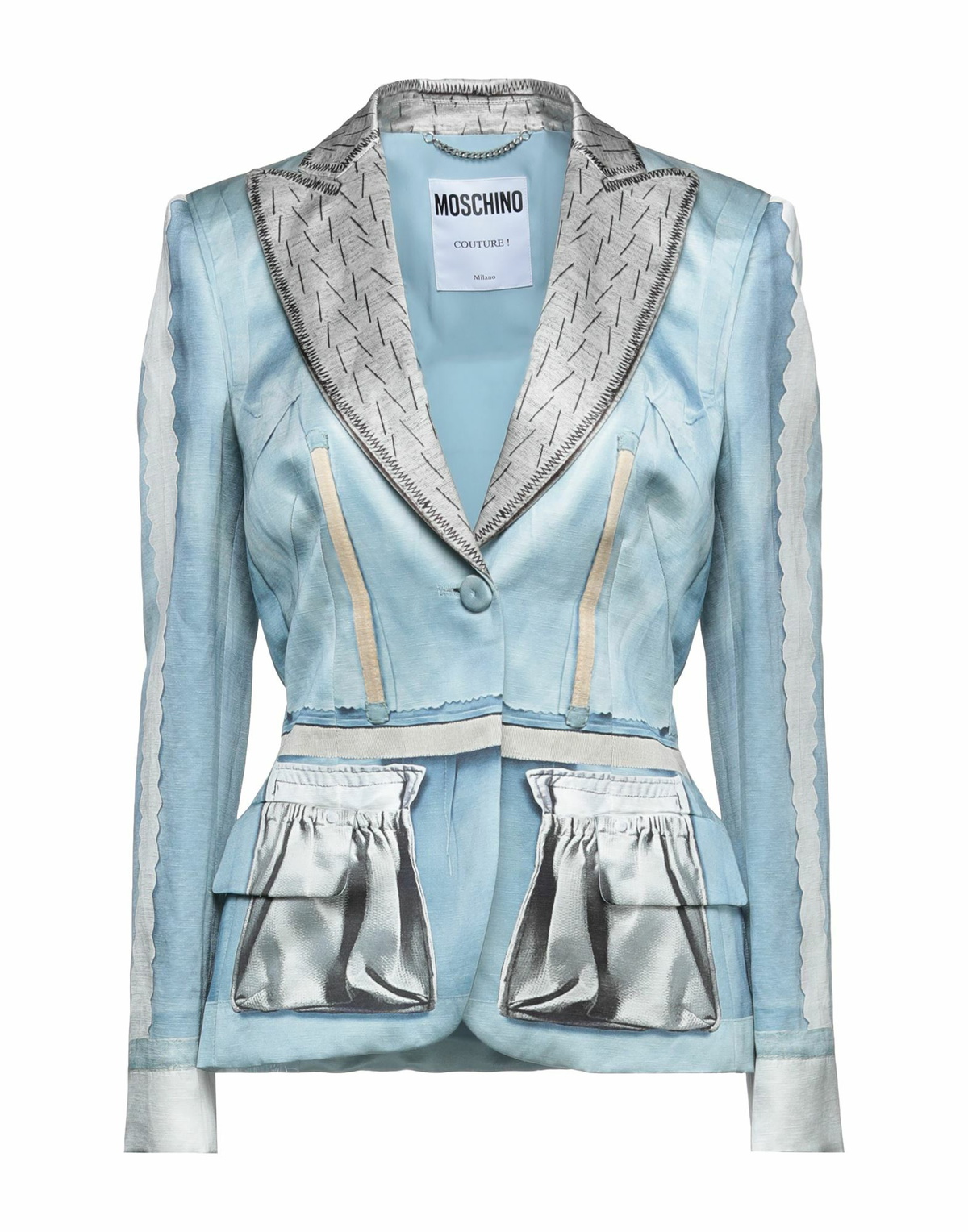 Moschino Womens Blazer Azure