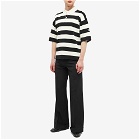 Gucci Men's Catwalk Look 50 Striped Knitted Polo Shirt in Black