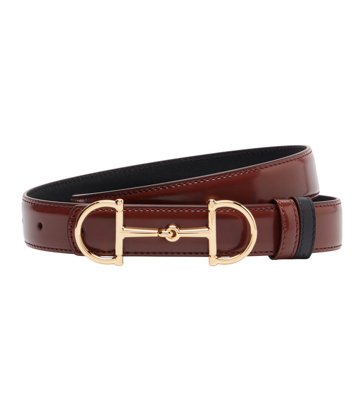 Photo: Gucci Horsebit reversible leather belt