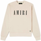 AMIRI Men's Core Logo Crew Sweat in Cream Tan