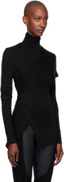 Helmut Lang Black Protection Turtleneck