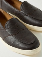 George Cleverley - Joey Full-Grain Leather Penny Loafers - Brown