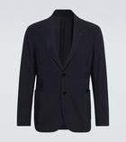 Lardini Single-breasted gabardine blazer