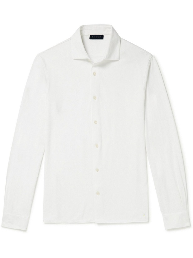 Photo: THOM SWEENEY - Cotton-Jersey Shirt - White