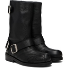 Stefan Cooke Black Pegasus Biker Boots
