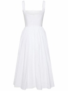 EMILIA WICKSTEAD - Terry Cotton Poplin Midi Corset Dress