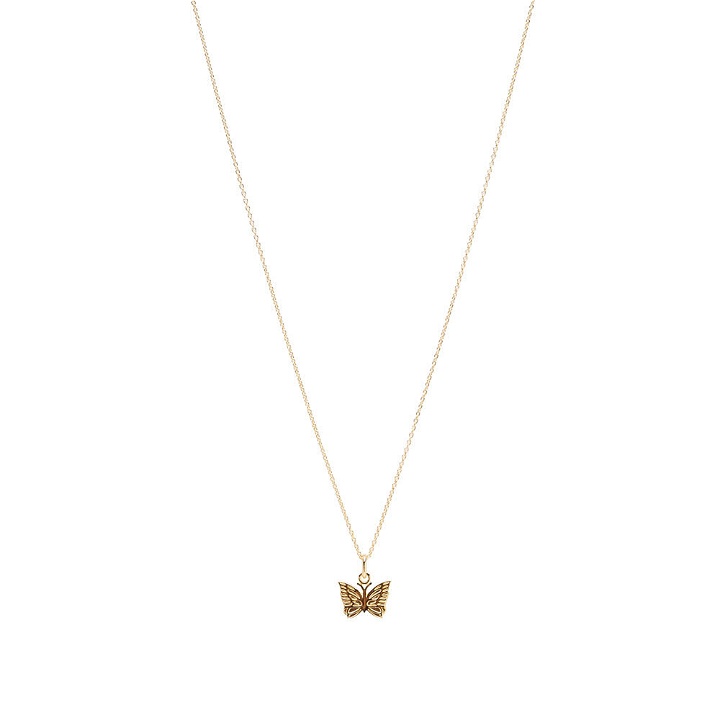 Photo: Needles Men's Butterfly Gold Plated Pendant in Papillon