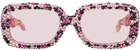 Doublet Pink 817 Blanc LNT Edition Decorated Flame Sunglasses