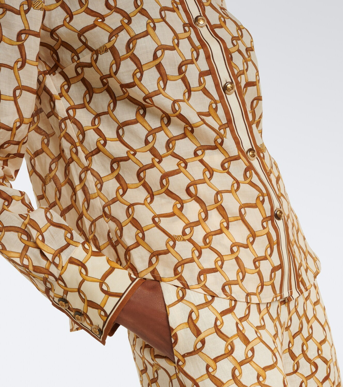 Zimmermann Printed ramie shirt
