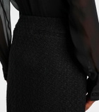 Gucci Wool-blend tweed midi skirt