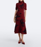 Erdem Floral jacquard turtleneck sweater