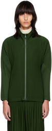 Homme Plissé Issey Miyake Khaki Pleats Sweater