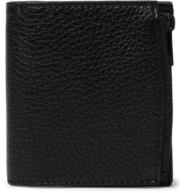 Photo: Maison Margiela - Full-Grain Leather Billfold Wallet - Black