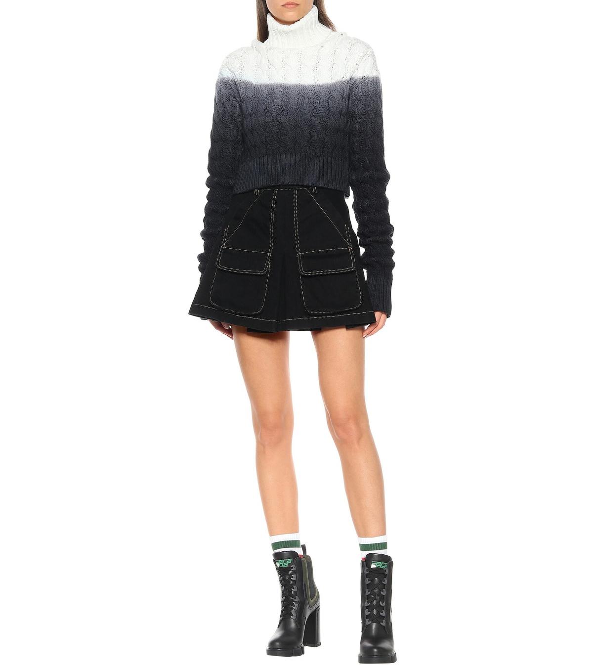Matthew Adams Dolan - Cotton-denim miniskirt