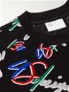 4SDesigns - Logo-Jacquard Cotton-Jersey Sweatshirt - Multi
