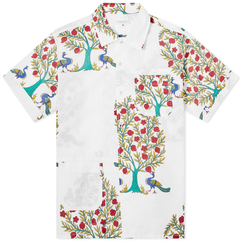 Engineered Garments Peacock Print Camp Vacation Shirt Engineered