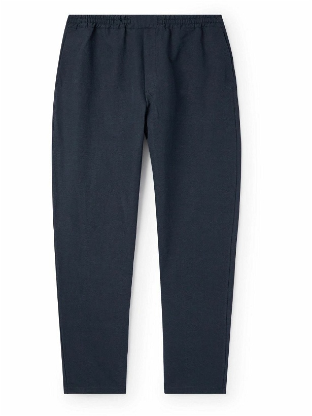 Photo: A Kind Of Guise - Banasa Straight-Leg Cotton and Linen-Blend Trousers - Blue