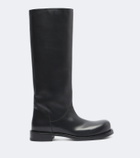 Christen Defender leather over-the-knee boots