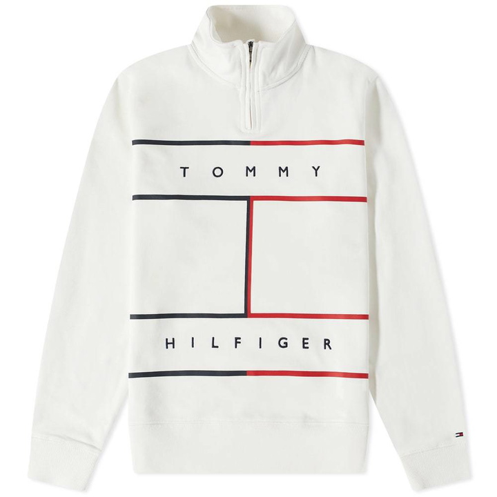 Photo: Tommy Jeans Larger Rwb Flag Half Zip Sweat