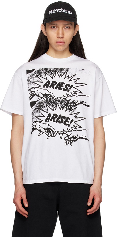 Photo: Aries White Connecting T-Shirt