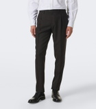 Lardini Checked double-breasted virgin wool suit