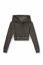 Diesel Hoodie with rhinestone detailing on the back - Sweaters Womens in Grey