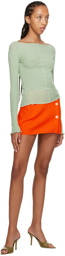 Marco Rambaldi SSENSE Exclusive Orange Miniskirt