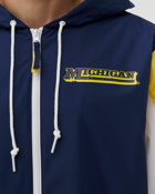 Mitchell & Ness Ncaa Throw It Back Full Zip Windbreaker Michigan Blue - Mens - Team Jackets/Windbreaker