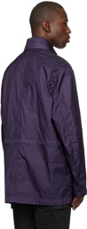 Stone Island Purple Water-Resistant Coat