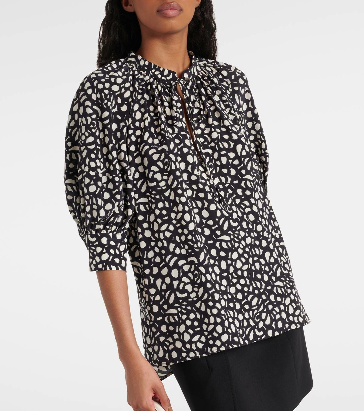 Max Mara Emy printed silk twill blouse Max Mara