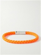 Le Gramme - Orlebar Brown 7g Braided Cord and Sterling Silver Bracelet - Orange