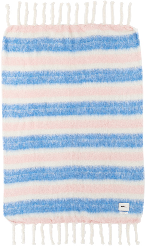 Photo: Tekla Blue & Pink Le Corbusier Mohair Blanket