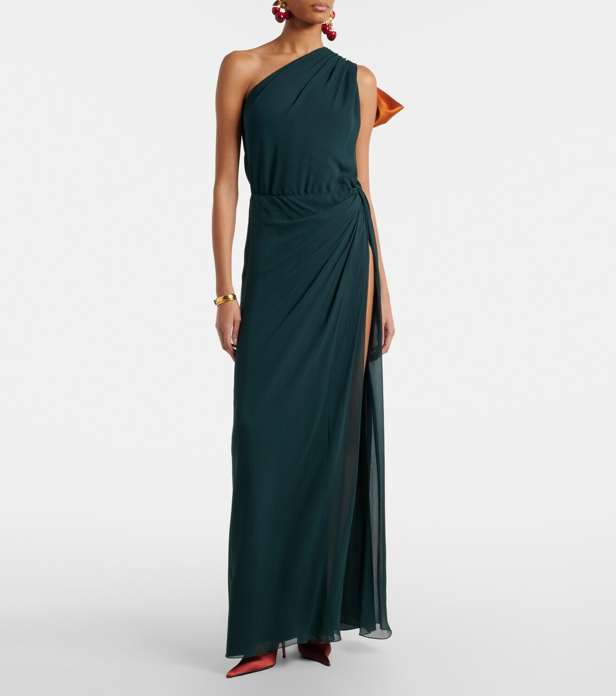 Saint Laurent Silk chiffon gown