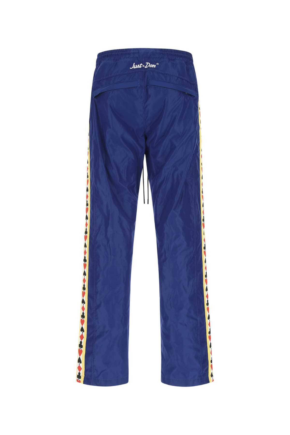 Just Don Blue Tech Fabric Joggers