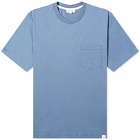 Norse Projects Men's Johannes Standard Pocket T-Shirt in Fog Blue