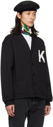 Kenzo Black Kenzo Paris Varsity Jungle Elephant Cardigan