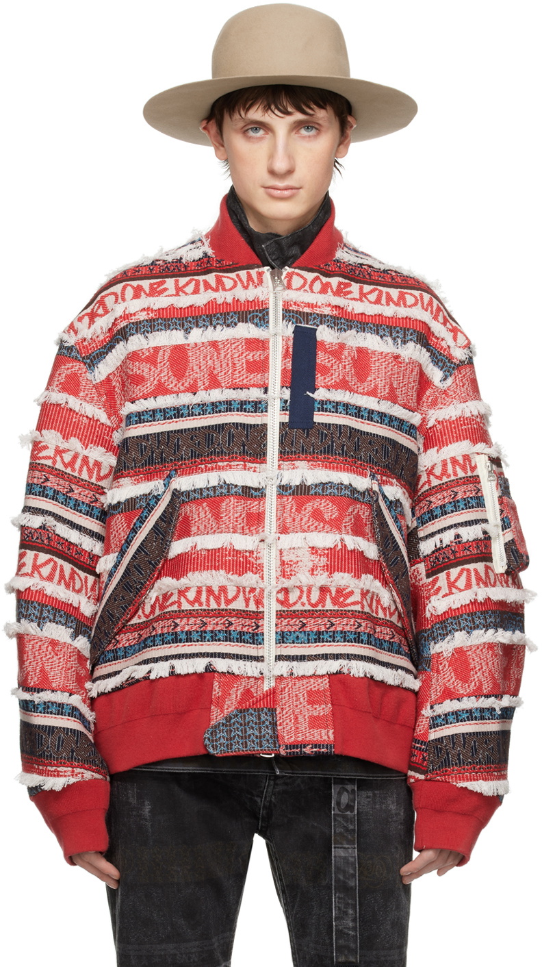 Sacai Navy Dr. Woo Edition Bandana Print Jacket Sacai