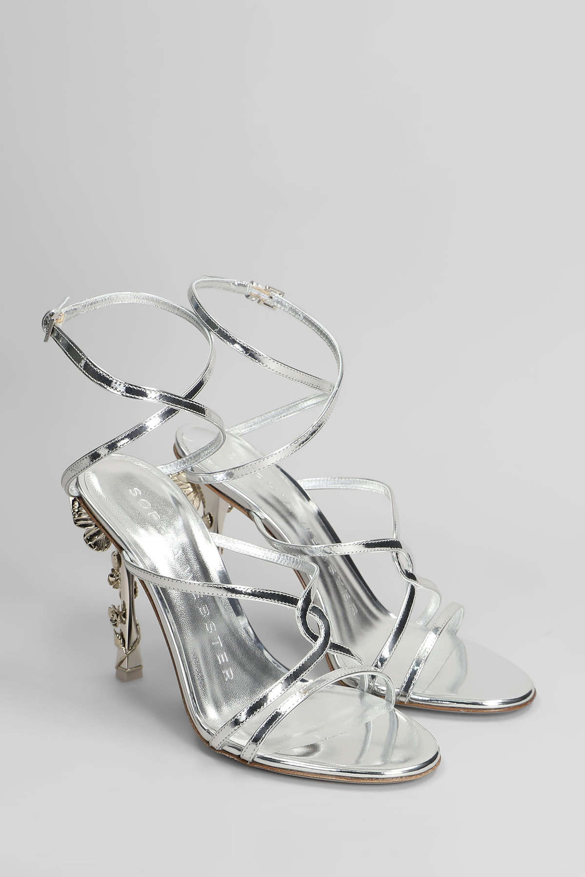 Sophia Webster Enchantress Sandals In Silver Leather