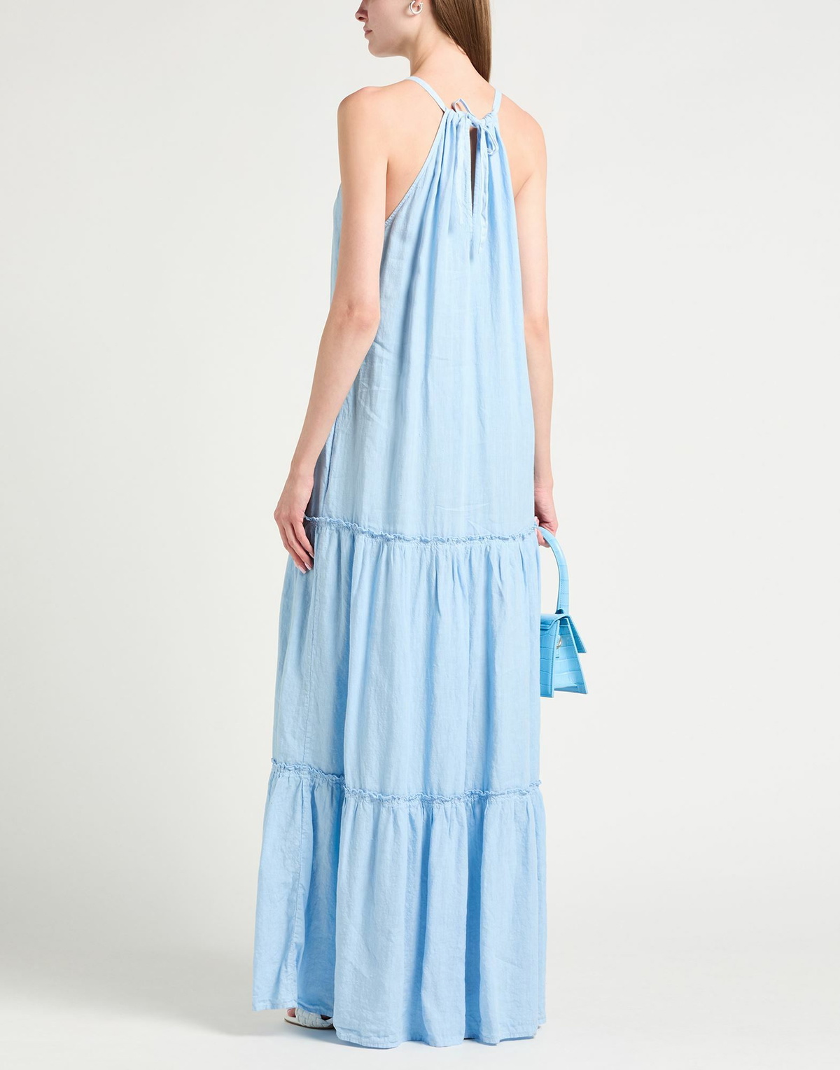 Peserico Womens Maxi dress in Sky blue