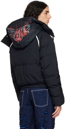 JW Anderson Black 'Carrie' Poster Puffer Jacket