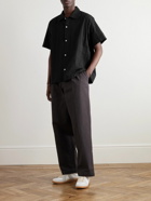 mfpen - Holiday Striped Cotton-Seersucker Shirt - Black