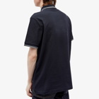 Stone Island Men's Patch Polo Shirt in Navy Blue