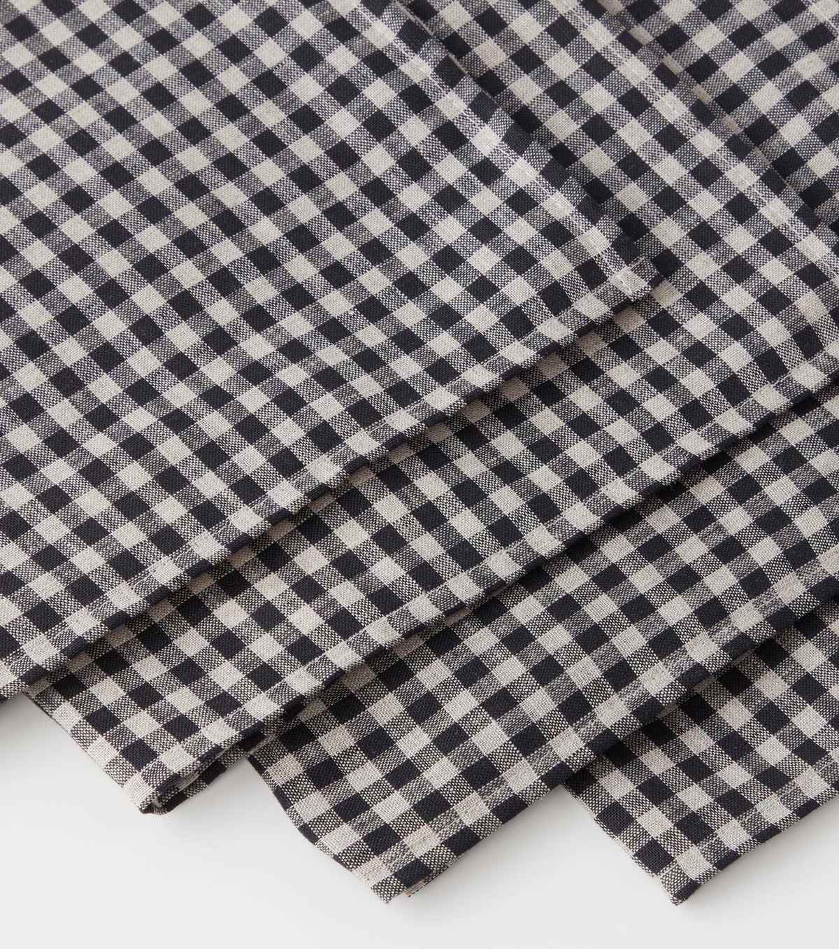Once Milano Set of 4 gingham linen napkins