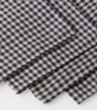 Once Milano Set of 4 gingham linen napkins