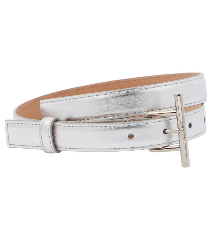 Photo: Alexander McQueen Metallic leather belt
