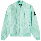 Stone Island Shadow Project Men's Distorted Ripstop Bomber Jacket in Natural