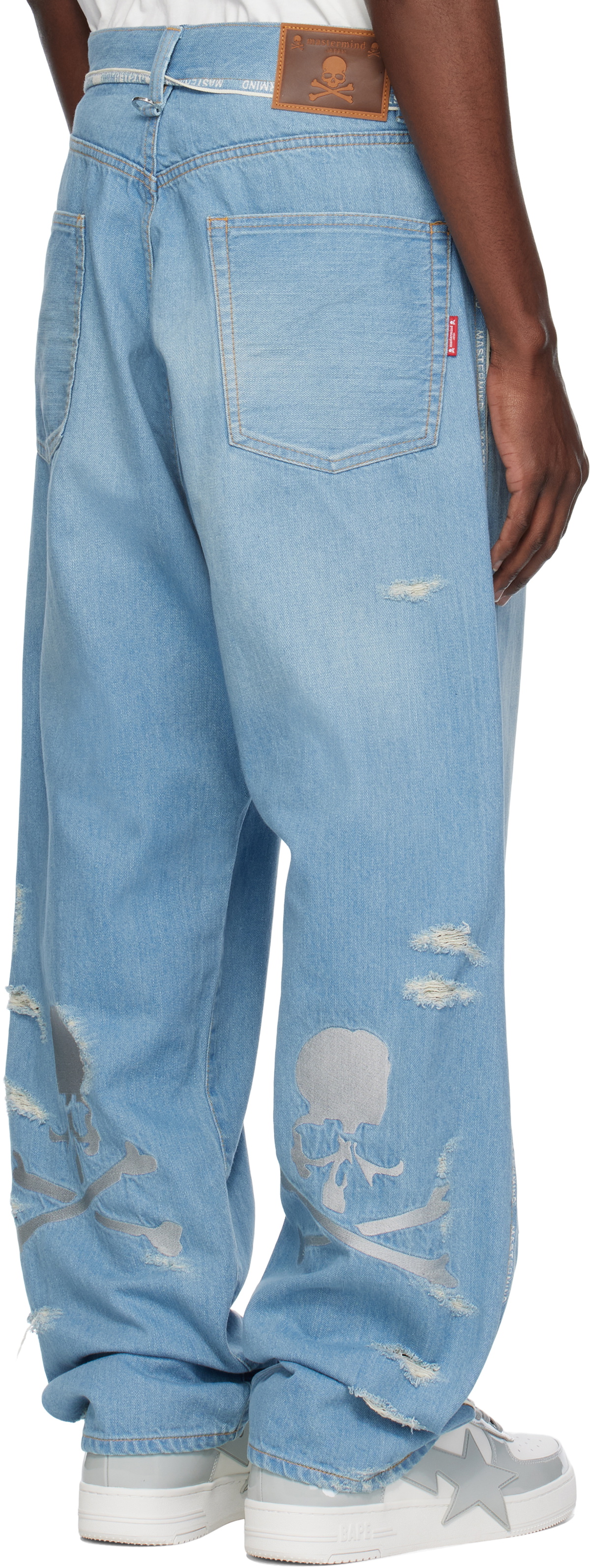 mastermind JAPAN Blue Inside-Out Straight Jeans